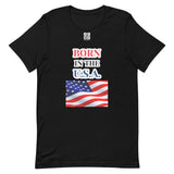 Short-Sleeve Unisex T-Shirt "10102-0041 Born In The U.S.A. (White Logo)"