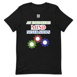 Short-sleeve unisex t-shirt "20102-0071 An Engineer's Mind Never Stops (White Logo)"