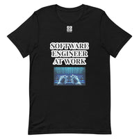 Short-sleeve unisex t-shirt "20102-0081 Software Engineer At Work (White Logo)"