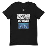 Short-sleeve unisex t-shirt "20102-0081 Software Engineer At Work (White Logo)"