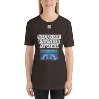 Short-sleeve unisex t-shirt "20102-0081 Software Engineer At Work (White Logo)"