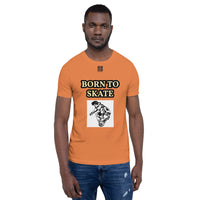 Short-Sleeve Unisex T-Shirt "10101-0071 Born To Skate (Black Logo)" - JCBTGlobal