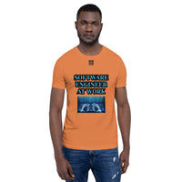 Short-Sleeve Unisex T-Shirt "10102-0081 Software Engineer At Work (Black Logo)"