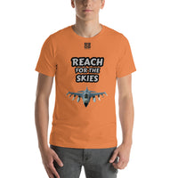 Short-Sleeve Unisex T-Shirt "10102-0131 Reach For The Skies (Black Logo)"