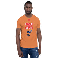 Short-Sleeve Unisex T-Shirt "10102-0141 Reach For The Stars (Red Logo)"