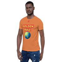 Short-Sleeve Unisex T-Shirt "10102-0021 Golden Rule (Red Logo)" - JCBTGlobal