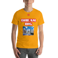 Short-Sleeve Unisex T-Shirt "10102-0011 Dream Big (Red Logo)" - JCBTGlobal