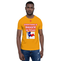 Short-Sleeve Unisex T-Shirt "10102-0051 Everything Is Bigger In Texas (Red Logo)" - JCBTGlobal