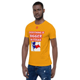 Short-Sleeve Unisex T-Shirt "10102-0051 Everything Is Bigger In Texas (Red Logo)" - JCBTGlobal