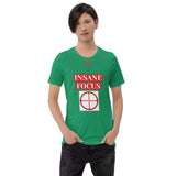 Short-Sleeve Unisex T-Shirt "10102-0091 Insane Focus (Red Logo)"