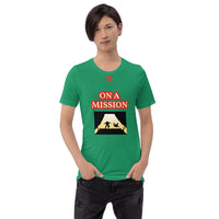 Short-Sleeve Unisex T-Shirt "10102-0121 On A Mission (Red Logo)"