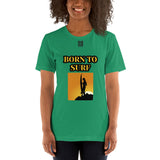 Short-Sleeve Unisex T-Shirt "20101-0041 Born To Surf (Black Logo)"