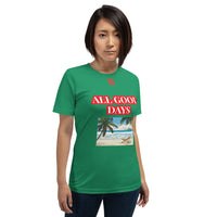 Short-Sleeve Unisex T-Shirt "20102-0031 All Good Days (Red Logo)"