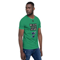 Short-Sleeve Unisex T-Shirt "10102-0141 Reach For The Stars (Black Logo)"