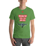 Short-Sleeve Unisex T-Shirt "10102-0131 Reach For The Skies (Red Logo)"