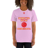 Short-Sleeve Unisex T-Shirt "20101-0011 Born To Play Basketball (Red Logo)"