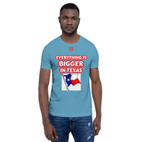 Short-Sleeve Unisex T-Shirt "10102-0051 Everything Is Bigger In Texas (Red Logo)" - JCBTGlobal