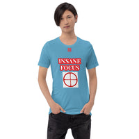 Short-Sleeve Unisex T-Shirt "10102-0091 Insane Focus (Red Logo)"