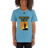 Short-Sleeve Unisex T-Shirt "20101-0041 Born To Surf (Black Logo)"