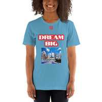 Short-Sleeve Unisex T-Shirt "20102-0011 Dream Big (Red Logo)"