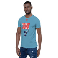 Short-Sleeve Unisex T-Shirt "10102-0141 Reach For The Stars (Red Logo)"