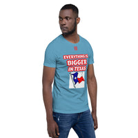 Short-Sleeve Unisex T-Shirt "10102-0051 Everything Is Bigger In Texas (Red Logo)" - JCBTGlobal