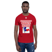 Short-Sleeve Unisex T-Shirt "10102-0051 Everything Is Bigger In Texas (White Logo)" - JCBTGlobal