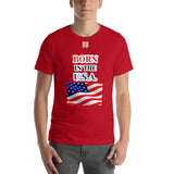 Short-Sleeve Unisex T-Shirt "10102-0041 Born In The U.S.A. (White Logo)"