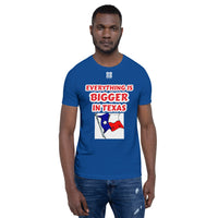 Short-Sleeve Unisex T-Shirt "10102-0051 Everything Is Bigger In Texas (White Logo)" - JCBTGlobal