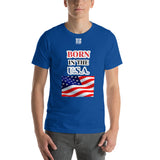 Short-Sleeve Unisex T-Shirt "10102-0041 Born In The U.S.A. (White Logo)"