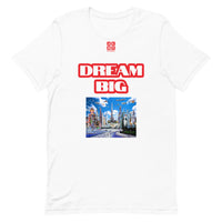 Short-Sleeve Unisex T-Shirt "10102-0011 Dream Big (Red Logo)" - JCBTGlobal