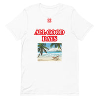 Short-Sleeve Unisex T-Shirt "10102-0031 All Good Days (Red Logo)" - JCBTGlobal