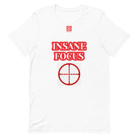 Short-Sleeve Unisex T-Shirt "10102-0091 Insane Focus (Red Logo)"