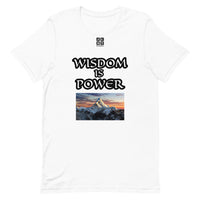 Short-Sleeve Unisex T-Shirt "10102-0111 Wisdom Is Power (Black Logo)"