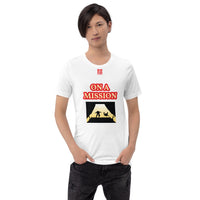 Short-Sleeve Unisex T-Shirt "10102-0121 On A Mission (Red Logo)"