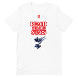 Short-Sleeve Unisex T-Shirt "10102-0141 Reach For The Stars (Red Logo)"