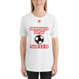 Short-Sleeve Unisex T-Shirt "20101-0021 Born To Play Soccer (Red Logo)"