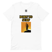 Short-Sleeve Unisex T-Shirt "20101-0041 Born To Surf (Black Logo)"