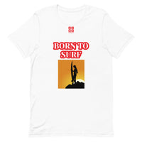 Short-Sleeve Unisex T-Shirt "20101-0041 Born To Surf (Red Logo)"