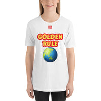 Short-Sleeve Unisex T-Shirt "20102-0021 Golden Rule (Red Logo)"