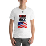 Short-Sleeve Unisex T-Shirt "10102-0041 Born In The U.S.A. (Black Logo)"