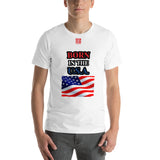 Short-Sleeve Unisex T-Shirt "10102-0041 Born In The U.S.A. (Red Logo)"