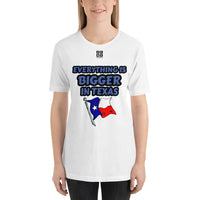 Short-sleeve unisex t-shirt "20102-0051 Everything Is Bigger In Texas (Black Logo)"