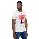 Short-Sleeve Unisex T-Shirt "10102-0051 Everything Is Bigger In Texas (Red Logo)" - JCBTGlobal