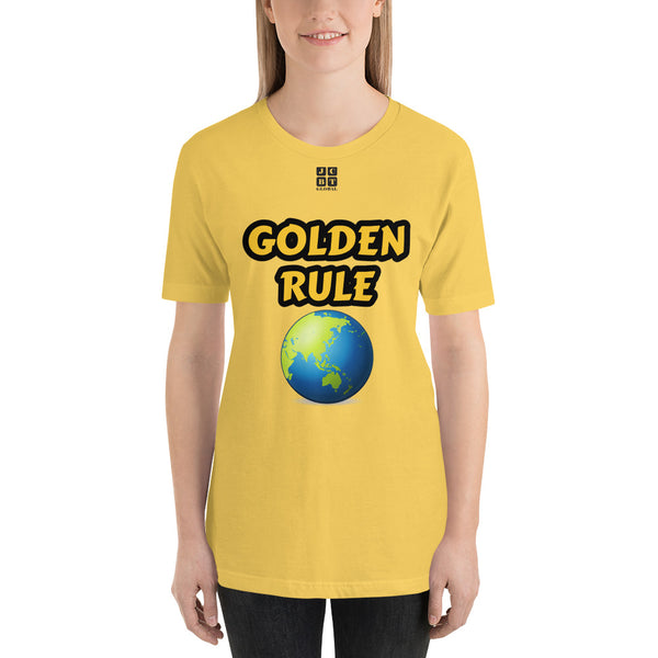 Short-Sleeve Unisex T-Shirt "20102-0021 Golden Rule (Black Logo)"